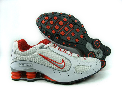 Nike Shox Monster White Red Silver - Click Image to Close